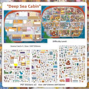 Ocean-themed Room 29th Edition Large Scenery Sticker