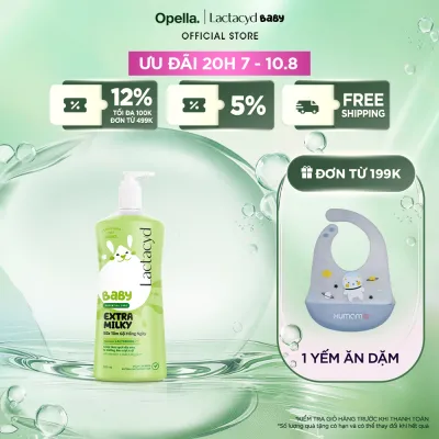 Sữa Tắm Gội Trẻ Em Lactacyd Baby Extra Milky Làm Sạch Dịu Nhẹ và Dưỡng Ẩm Vượt Trội Size Jumbo 800ml