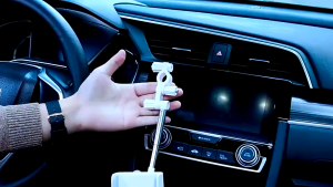 Car Holder Hp Spion Mobil HD33 Rearview Mirror Mount GPS di Kaca Single Pole Gantungan Dudukan Smartphone