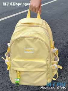 Nylon Cloth Womens Backpack Japan and South Korea Style Dual Root Shoulder Bag Large Capacity Simple Matching Campus Bag