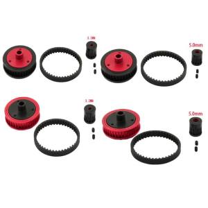 ONEVAN | Hệ Thống Bánh Răng Truyền Động Bằng Dây Đai Cho 1/10 Axial SCX10 II 90046 RC Crawler Gearbox Bộ Phận Sửa Đổi 3.2/5.0mm Kim Loại
