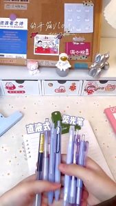 7pcs/5pcs Gel Pen Quick-Drying Ink ST Tip Highlighter Pen SetStudent Specific Neutral Pen