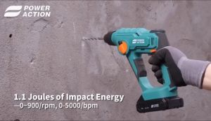 Homeplus Power Action CRH20 20V Cordless Rotary Hammer Drill Chisel Concrete Electric Corded Penebuk Dinding Konkrit 3 Jenis Tebuk Gerudi Simen Driller Elektik