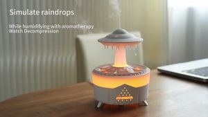 Raindrop Humidifier Aromatherapy Ultrasonic Diffuser Air Humidifier With Essential Oil Home Office