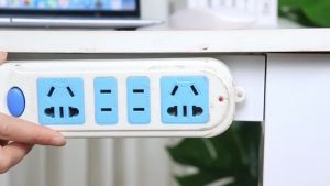Self-adhesive Socket Fixer Punch-free Plug Fixer Socket Power Board Storage Organizer Strip Holder