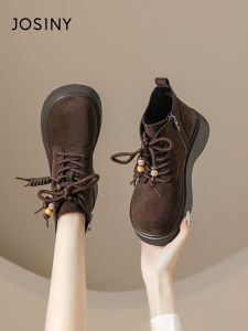 Josiny | Thick Sole Lace-up Retro British Martin Boots