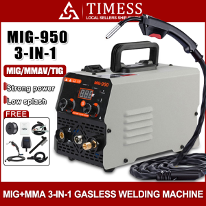 MIG-999 Welding Machine Portable Home MIG/MMA/TIG 3IN1 Heavy Duty and High power inverter Quality Gasless Welder Inverter Welder IGBT Mig Welding Machine Mini Weld Electric Welding Machine Set Power Tools