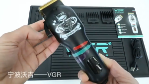 VGR V-699 + VGR V-971 Set Long Battery Life Graffiti Design Hair Clipper Wireless Professional Mens Hair Clipper