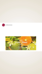 LG Genuine Styler Aroma Sheet Lime Basil and Mandarin