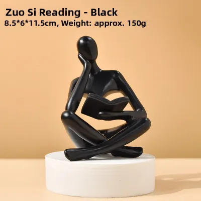 Modern Abstract Figure Decorative Figurine Luxury Living Room Desktop Decoration Creative Resin Sculpture for Colleagues Gift