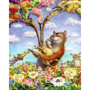 Frame Cartoon Cat Animals DIY Oil Painting By Number Calligraphy Painting Acrylic Paint on Canvas for Home Decor