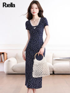 puella | Floral Lace French Style Slenderizing Summer Dress