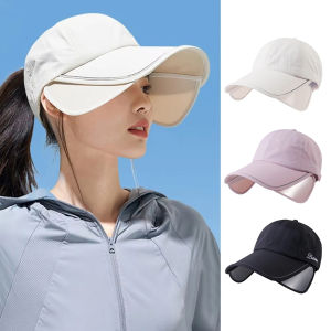 Outdoor Sun Hat Golf UV Protection Wide Brim Summer Sports Cap Full Face Cover Adjustable for Men Women