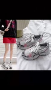 Sepatu Sneakers Putih Wanita Perempuan Olahraga Kekinian Korea Sekolah Sport Cewek Kets