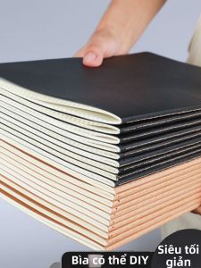 Sổ Ghi Chú Giấy Kraft Đen Đơn Giản B5