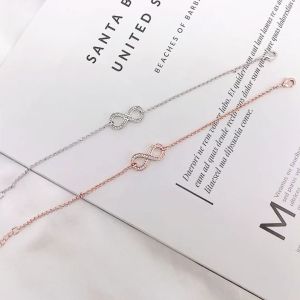 Her Jewellery Infinity Eight Bracelet - Luxury Crystal Embellishments plated with 18K Gold