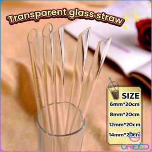 Need Multifunctional transparent glass straw Durable transparent glass straw 20cm long
