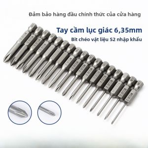 Bộ Đầu Vít Điện WEILIGU 50mm Đầu Lưỡi Kéo Từ Tính Bộ Dụng Cụ Điện Cầm Tay Bằng Thép S2 Dùng Để Khoan Và Lắp Ráp