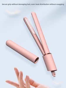 Portable Mini Straightening And Curling Iron Hairdryer Long Lasting Styling Tool for Bangs And Straight Hair Womens Hair Care