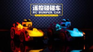 2.4G Remote Control Bumper Cars With Led Lights Music Drift RC Car 4WD Electric Children Toys
