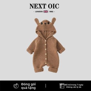 NEXT | Bodysuit Bé Gấu Hoạt Hình Cotton