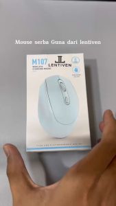 WANKEI LENTIVEN Mouse Wireless M25 2.4G 1600DPI Receiver USB Support for PC Laptop Garansi 1 Tahun