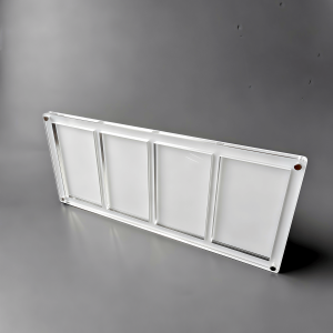 Takara Tomy | 4-Slot White Graded Card Stand Black Acrylic Display Holder for PTCG Rating Card Trading Cards Crystal Clear Edges