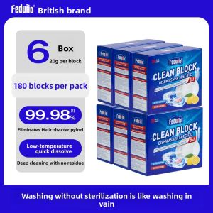 FEDUIIO | Dishwasher Detergent Block Multi-Function Cleaner Soft Water Salt