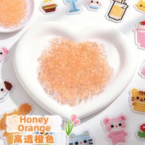 Transparent Colorful DIY Pixel Beads