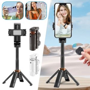 Gậy tự sướng cầm tay Tripod Gậy tự sướng mini có thể gập lại/Giá đỡ điện thoại Tripod có điều khiển từ xa không dây có thể tháo rời