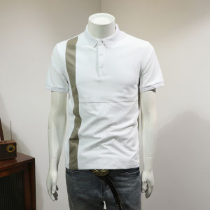 Áo Thun Nam Cổ Polo Tay Ngắn Mùa Hè 2025 Mới Màu Tương Phản Cao Cấp Mới Thời Trang Công Sở Thường Ngày Hợp Thời Trang