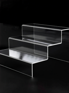 XYBP | Acrylic Tiered Display Rack Clear Multi-use Shelf