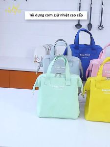 Túi đựng cơm giữ nhiệt cao cấp dung tích lớn miệng túi có khung thép vải Oxford thiết kế mới Keep fresh TD123
