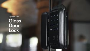 RG1-01 - igloohome Glass Door Smart Digital Lock / KEYPAD / Bluetooth / RFID / Auto-Lock