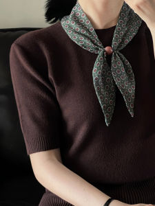 XUELINLU | Luxurious Vintage Fashionable Beaded Neck Scarf Fine Long Strip For Spring Summer Seasons