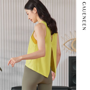 เสื้อฟิตเนสโยคะสำหรับผู้หญิง ทรงหลวม ระบายอากาศได้ดี ทรงหลวม แขนกุด ผ้าฝ้ายผสมโพลีเอสเตอร์ ฤดูใบไม้ผลิ ฤดูร้อน ฤดูใบไม้ร่วง ฤดูหนาว