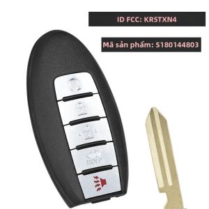 Chìa Khóa Điều Khiển Từ Xa Thông Minh Cho Nissan Altima Sentra Versa Rogue 433.92MHz Chip 4A Tương Thích Với Các Mẫu Xe 2019-2024 Keyecu KR5TXN4 S180144507 S180144803