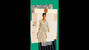 เดรสแม็กซี่ระบายชั้นลายดอก_SecondhanD_SP027