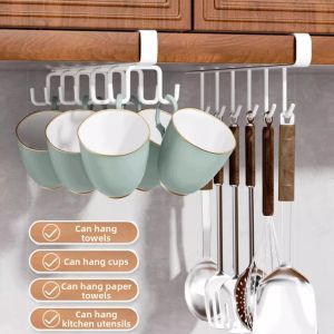 YINGYU | No-Drill Double Row Cup Hanging Rack