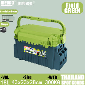 กล่องตกปลามัลติฟังก์ชั่นของ Luyaกล่องตกปลาแบบพกพากล่องใส่อุปกรณ์ตกปลากล่องเก็บอุปกรณ์ตกปลากล่องตกปลาที่นั่งเหมาะสำหรับ MEIHO VS-7070