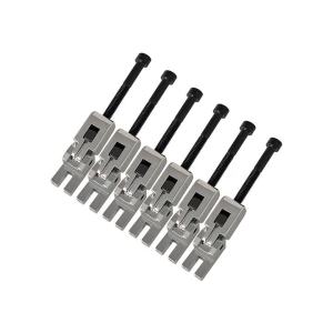 6pcs Electric Guitar Double Locking System Locked String Saddles Tremolo Bridge Black/Chrome/Gold