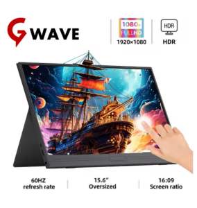 15.6” TouchScreen Portable Monitor FHD 1920*1080 Full HD Working/Gaming for Laptop Phone Switch PS4 Ps5 XboX MacBook)/ Portable display/ Portable screen