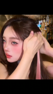 ไฮไลท์ผมปลอมแบบกิ๊บ ยาว 55cm ติดง่าย สีเยอะ เปลี่ยนลุคได้ทุกวัน ส่งจากไทย