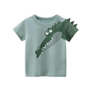 Summer Childrens Clothing Korean Style Childrens Clothing 2025 Summer New Arrival Childrens Short-Sleeve T-Shirt for Baby Boy