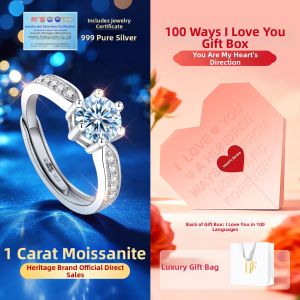 East Beauty | Engagement Wedding Silver Rings Pair