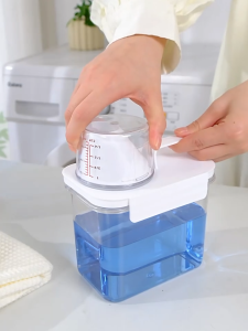 กล่องใส่น้ำยารีฟิล ขวดแบ่งน้ำยาปรับผ้านุ่ม ใส่ธัญพีช ขนาด 1100 / 1800 / 2300 ml. ฝาปิสนิท พร้อมฝาตวง ส่งจากไทย!!!