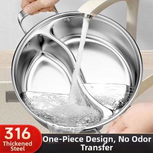 TEKANAI | 316 Stainless Steel Integrated Double Hotpot