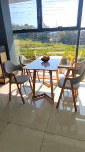 F&F : Amber Luxury Dining Table+4 chairs /meja makan 4 kerusi /dining table set/set meja makan