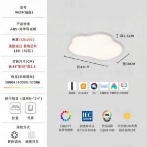 FANCY LAMP CLUB | Childroom Full Spectrum Eye Protection Ultra-Thin Creative Style Ceiling Light