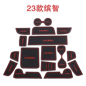 Honda -V Center Console Door Slot Anti-Slip Mat Car Interior Decorations Accessories Comprehensive Modification Parts Vehicle Load